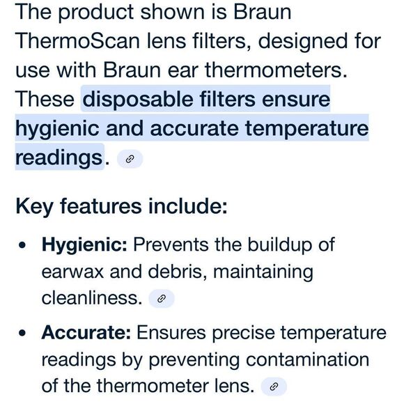 Braun Thermo  Hygienic Lens Filter - Picture 2 of 2